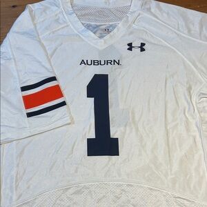 Under Armour White Auburn Jersey